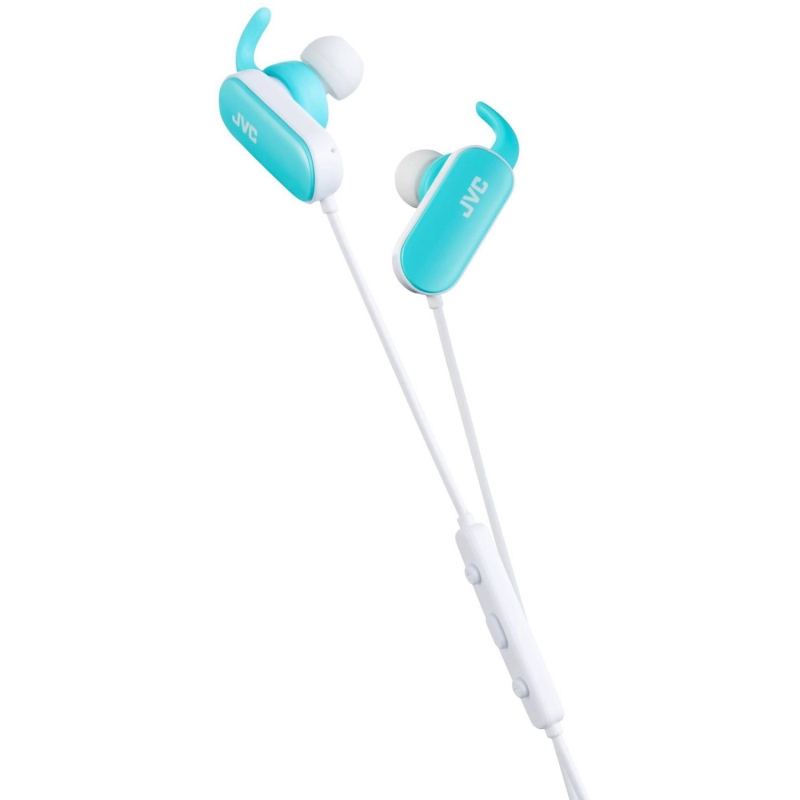 JVC Auricolari in-ear JVC Sport EBT5 con aggancio wireless azzurro